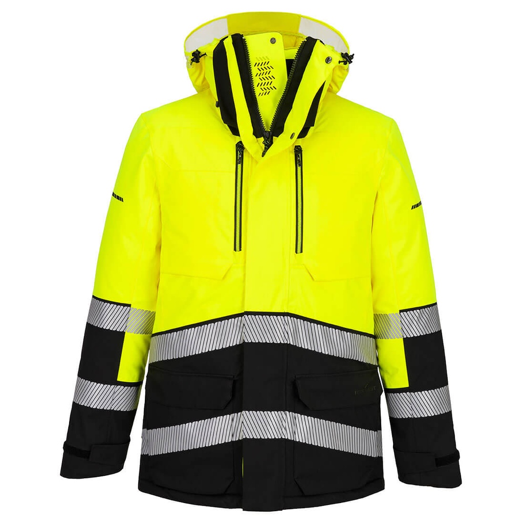 Giacca invernale Parka EV4 Expedition  Hi-Vis – Giallo/nero