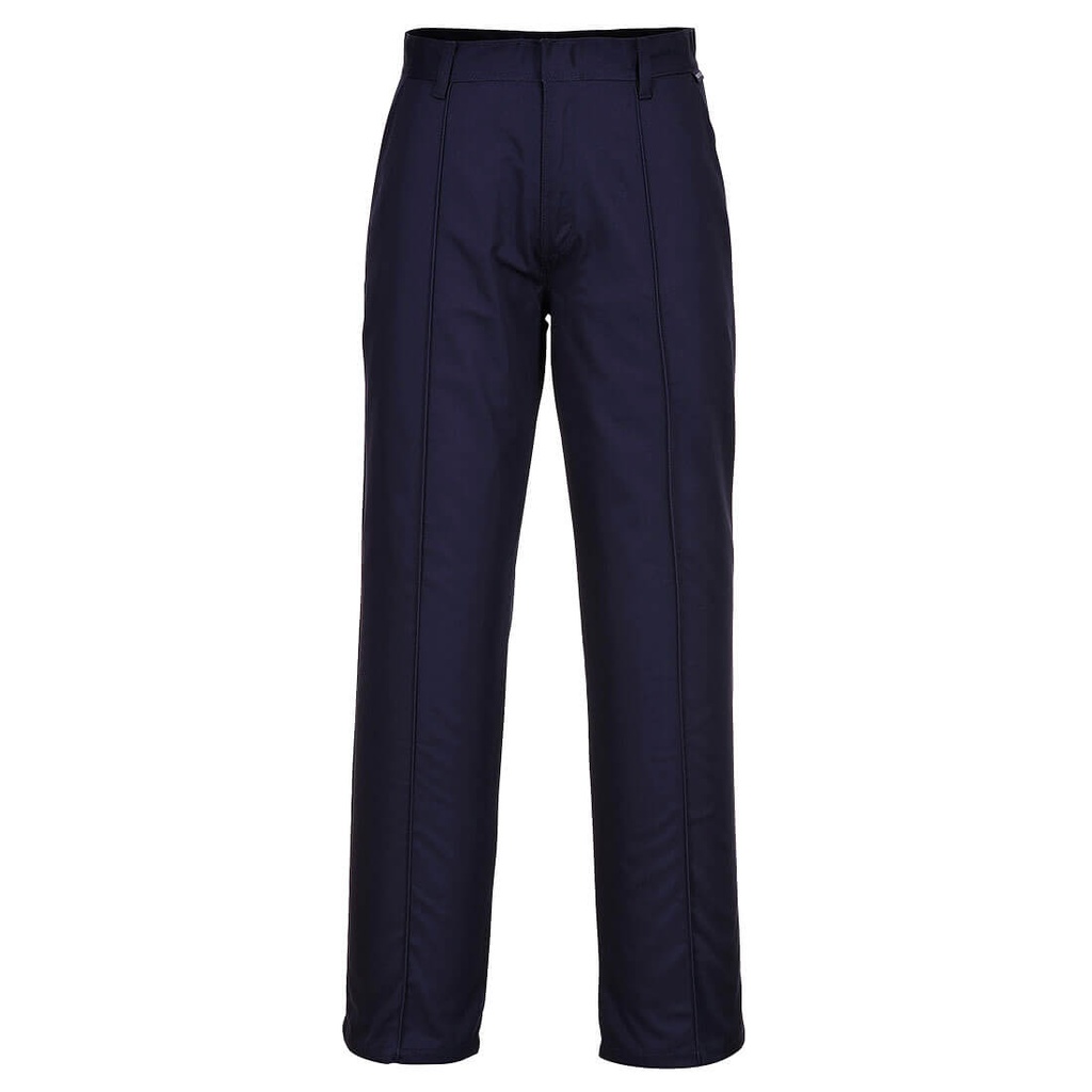Pantaloni da divisa Preston con piega – Blu navy