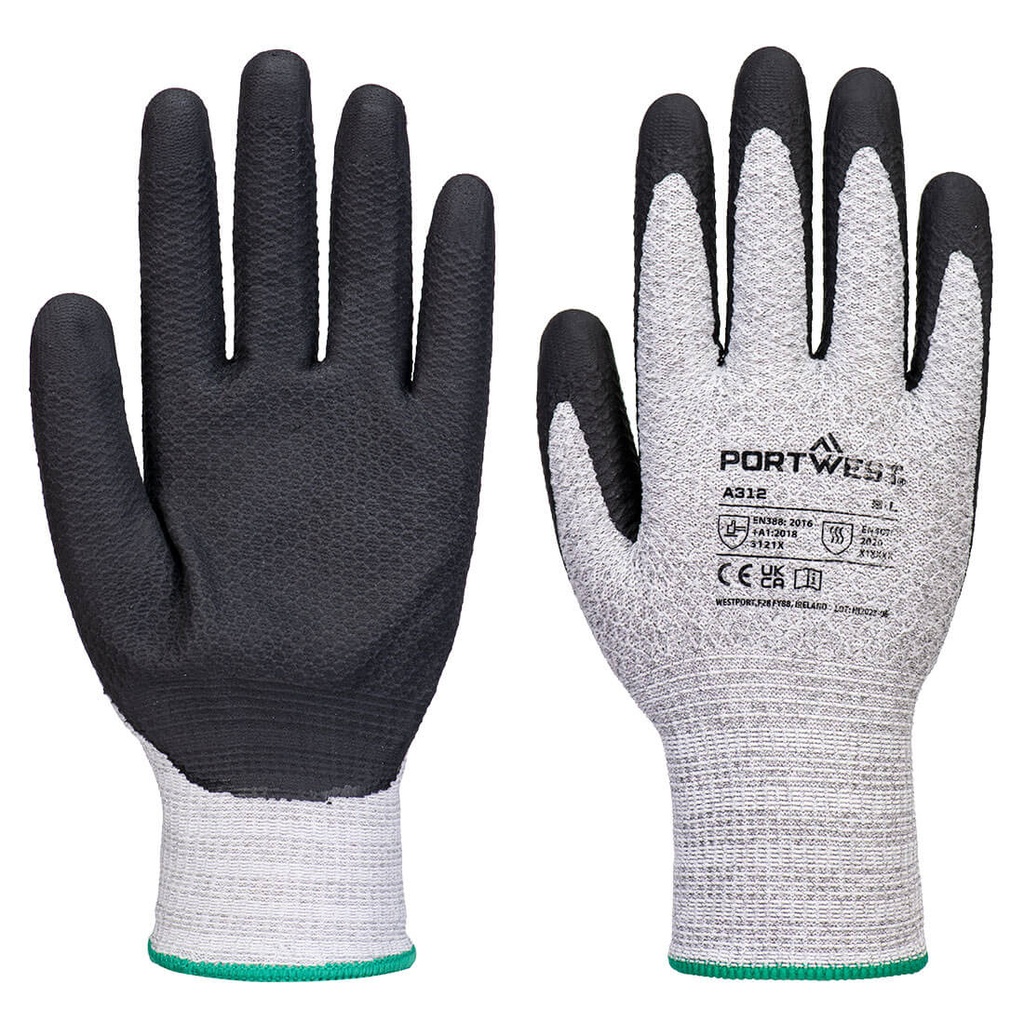 Guanti Grip 13 in nitrile fodera Diamond Knit (conf. 12 paia) – Grigio/nero