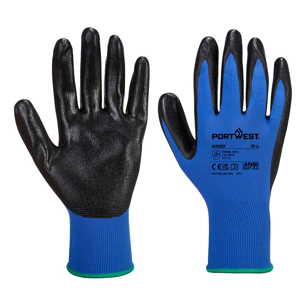 Guanti spalmati Grip 13 in schiuma di nitrile – Blu