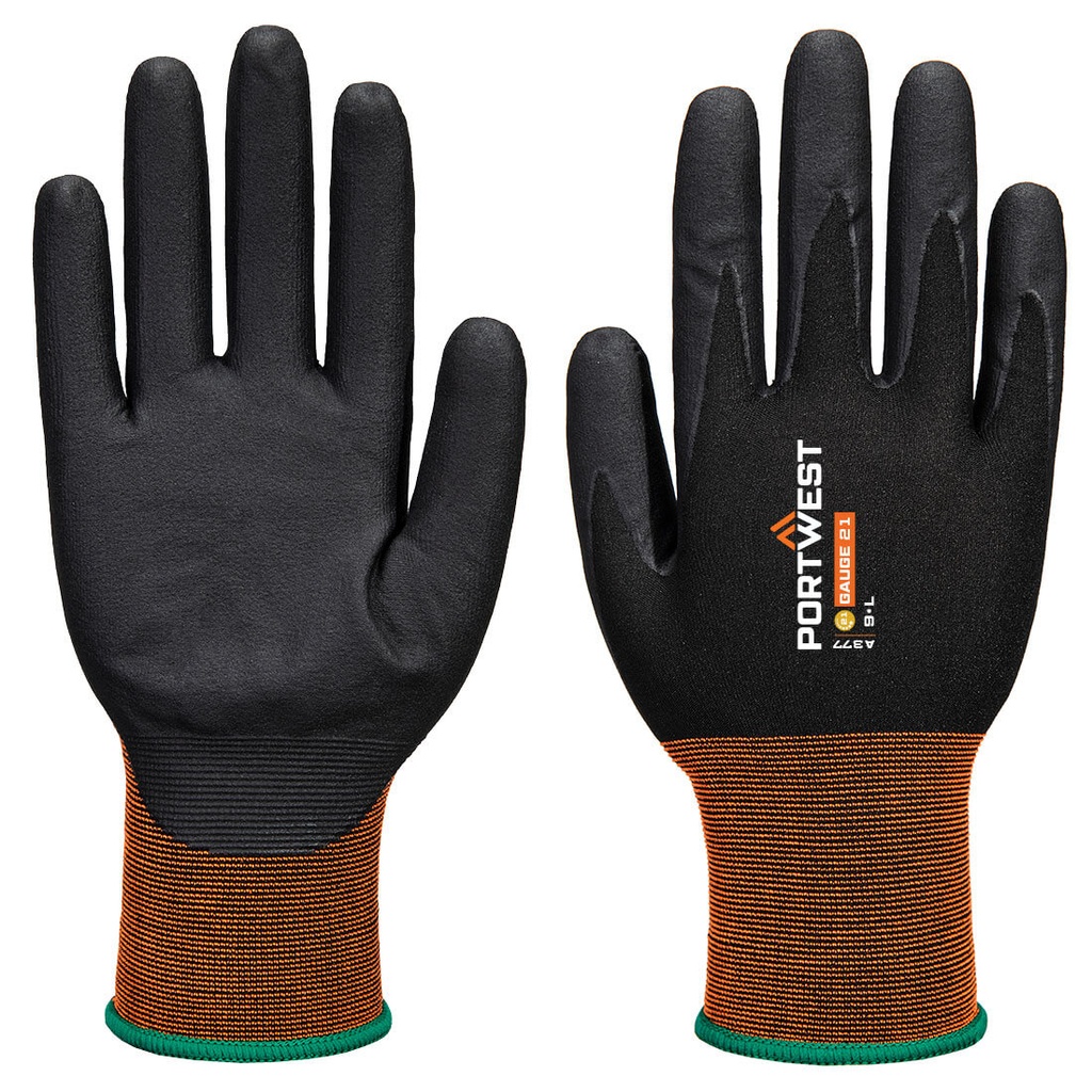 Guanti GP Grip 21 in microschiuma di nitrile – Nero