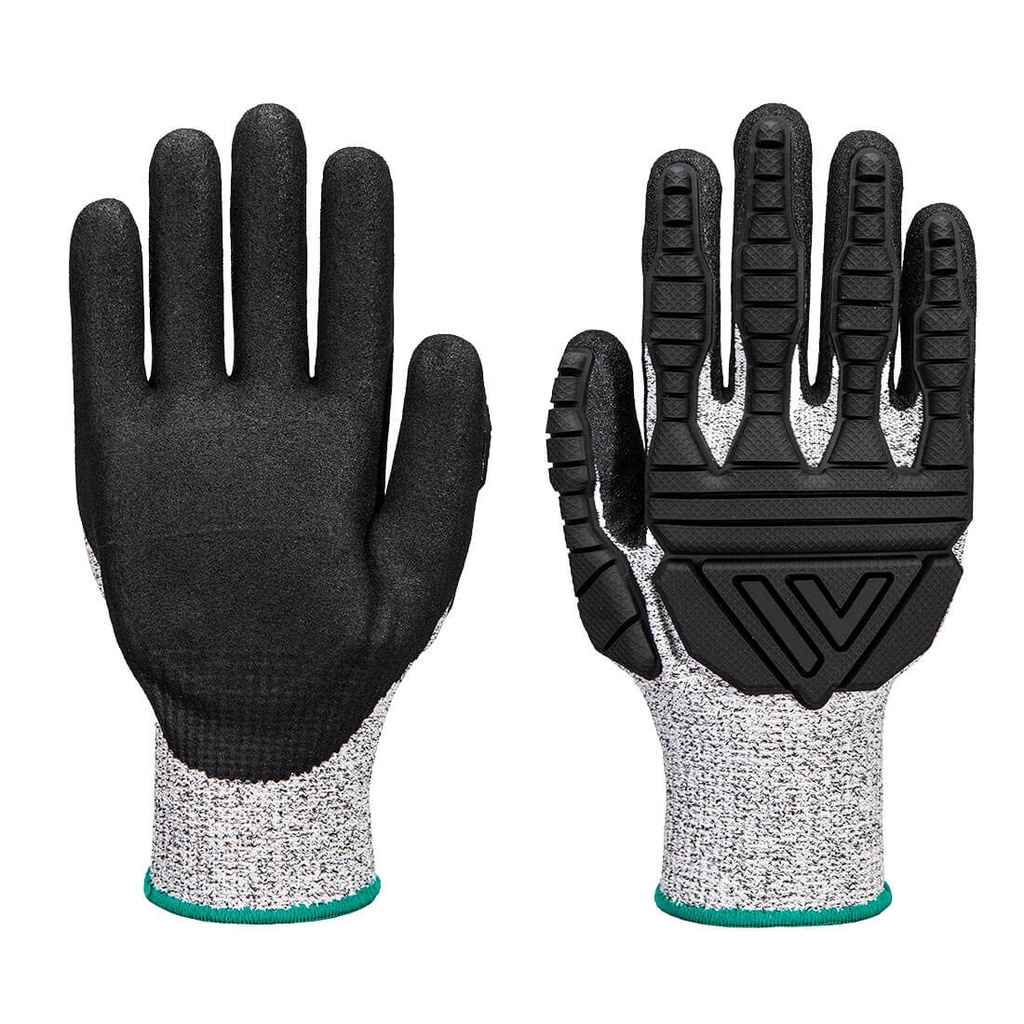Guanti antiurto antitaglio Impact C13 in schiuma di nitrile TPV – Grigio/nero