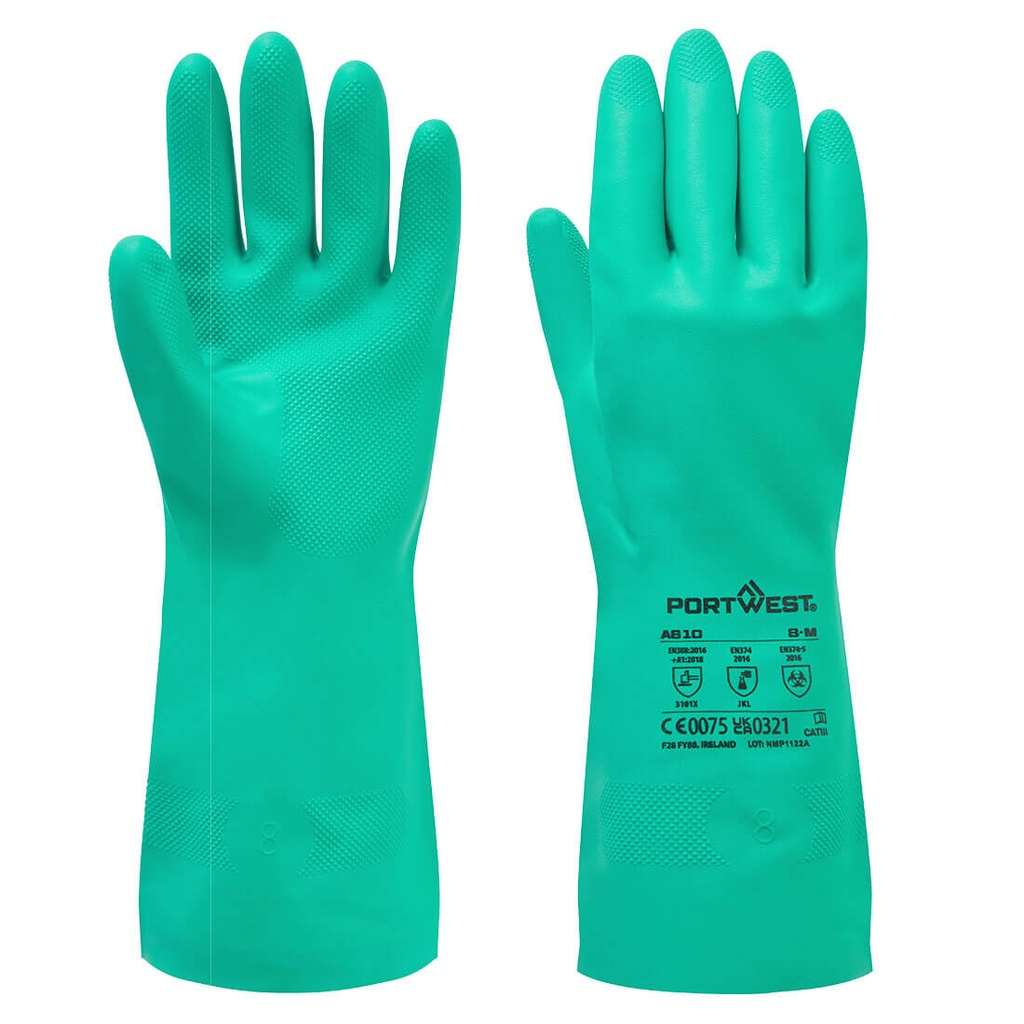 Guanti chimici Chem 320 in nitrile – Verde
