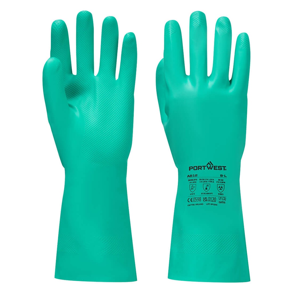 Guanti chimici Chem 330 Nitrile Plus in nitrile – Verde