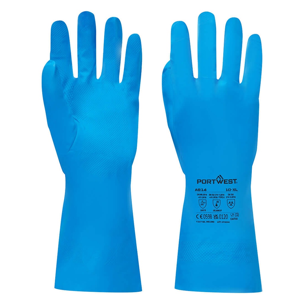 Guanti chimici per alimenti Chem 330 in nitrile – Blu