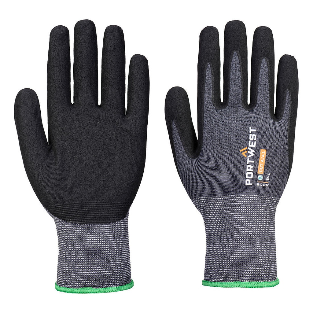 Guanti SG Grip 15 Eco in nitrile riciclato (conf. 12 paia) – Grigio/nero