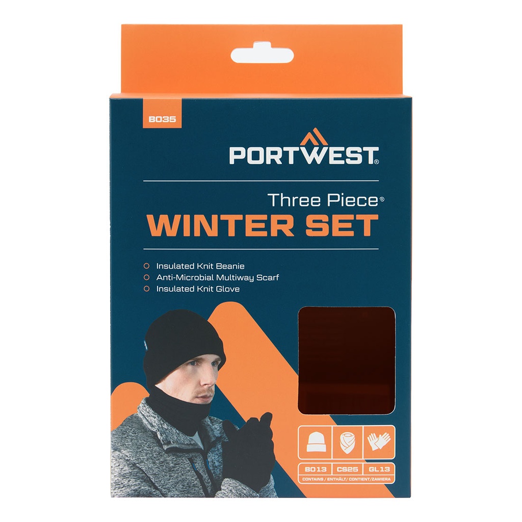 Set di accessori invernali ( 3pcs pezzi) – Nero
