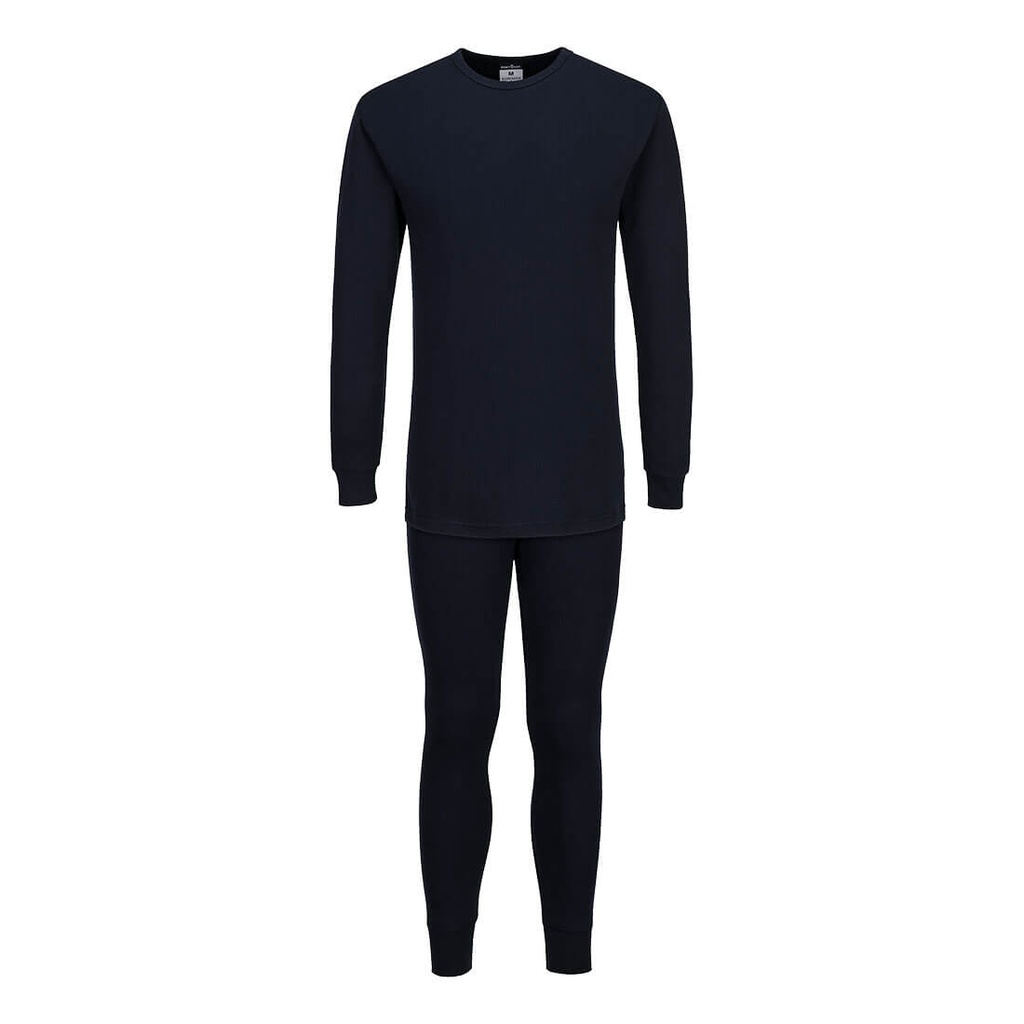 Set intimo termico maglia e leggings – Blu navy