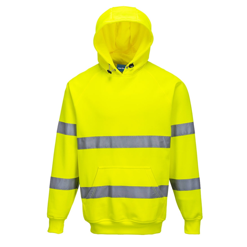 Felpa con cappuccio alta visibilità classe 3 – Giallo