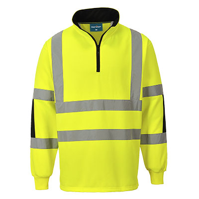 Felpa rugby alta visibilità Xenon classe 3 – Giallo