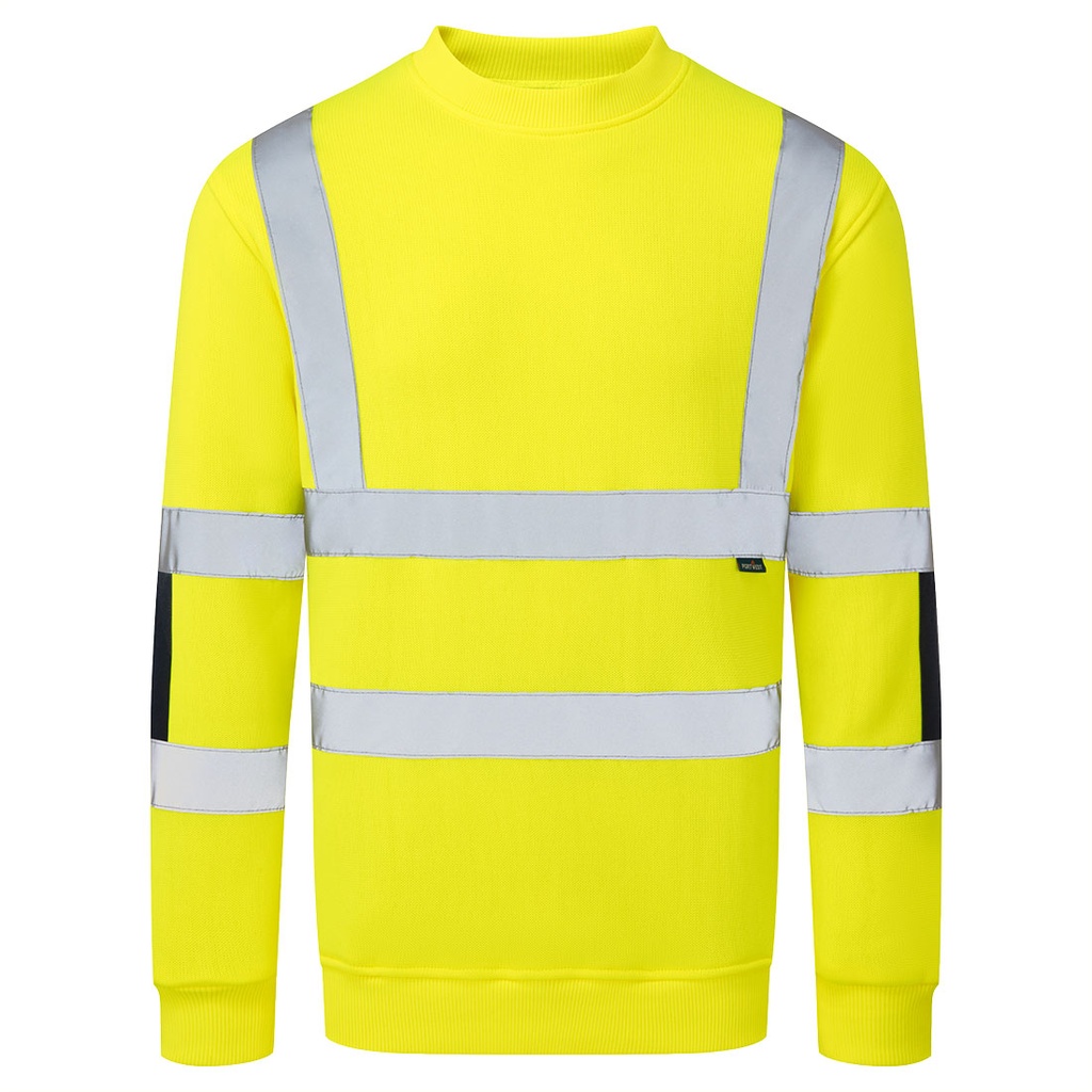 Felpa in maglia alta visibilità – Giallo