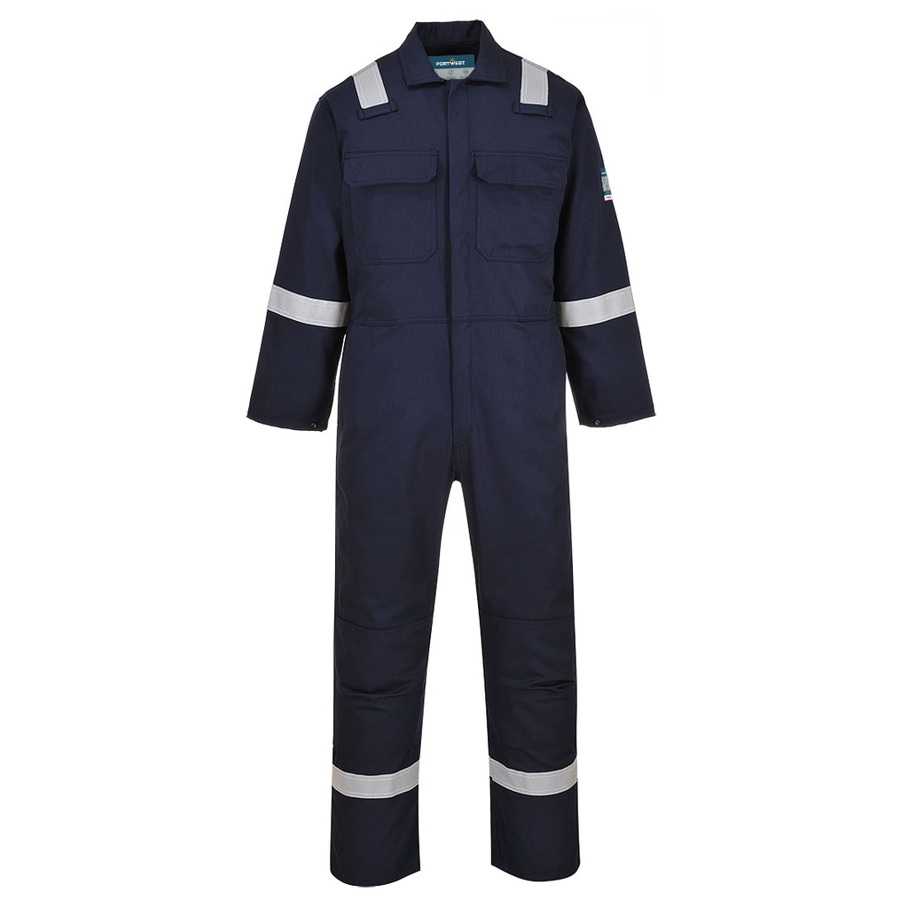 Tuta ignifuga per saldatura Bizweld Work Iona con bande riflettenti – Blu navy
