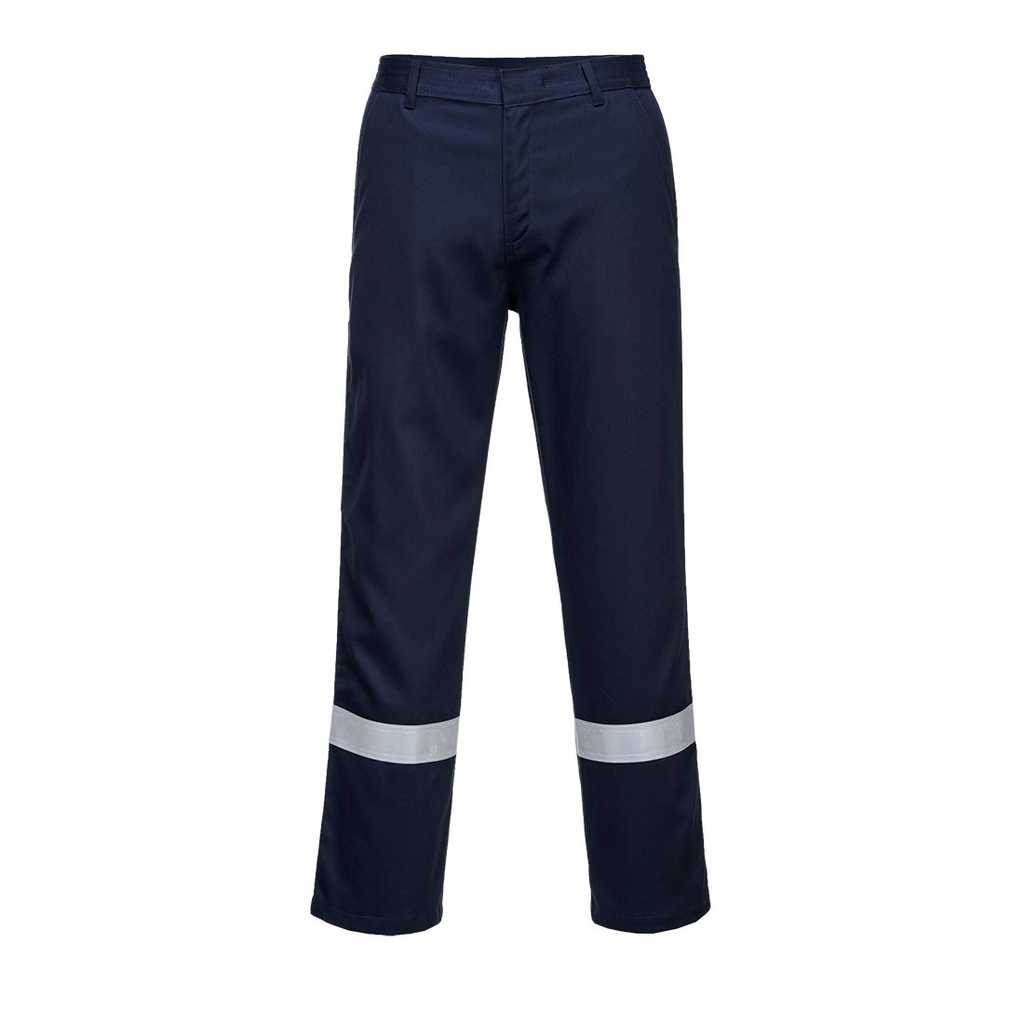 Pantaloni ignifughi per saldatura Bizweld Work Iona con bande riflettenti – Blu navy