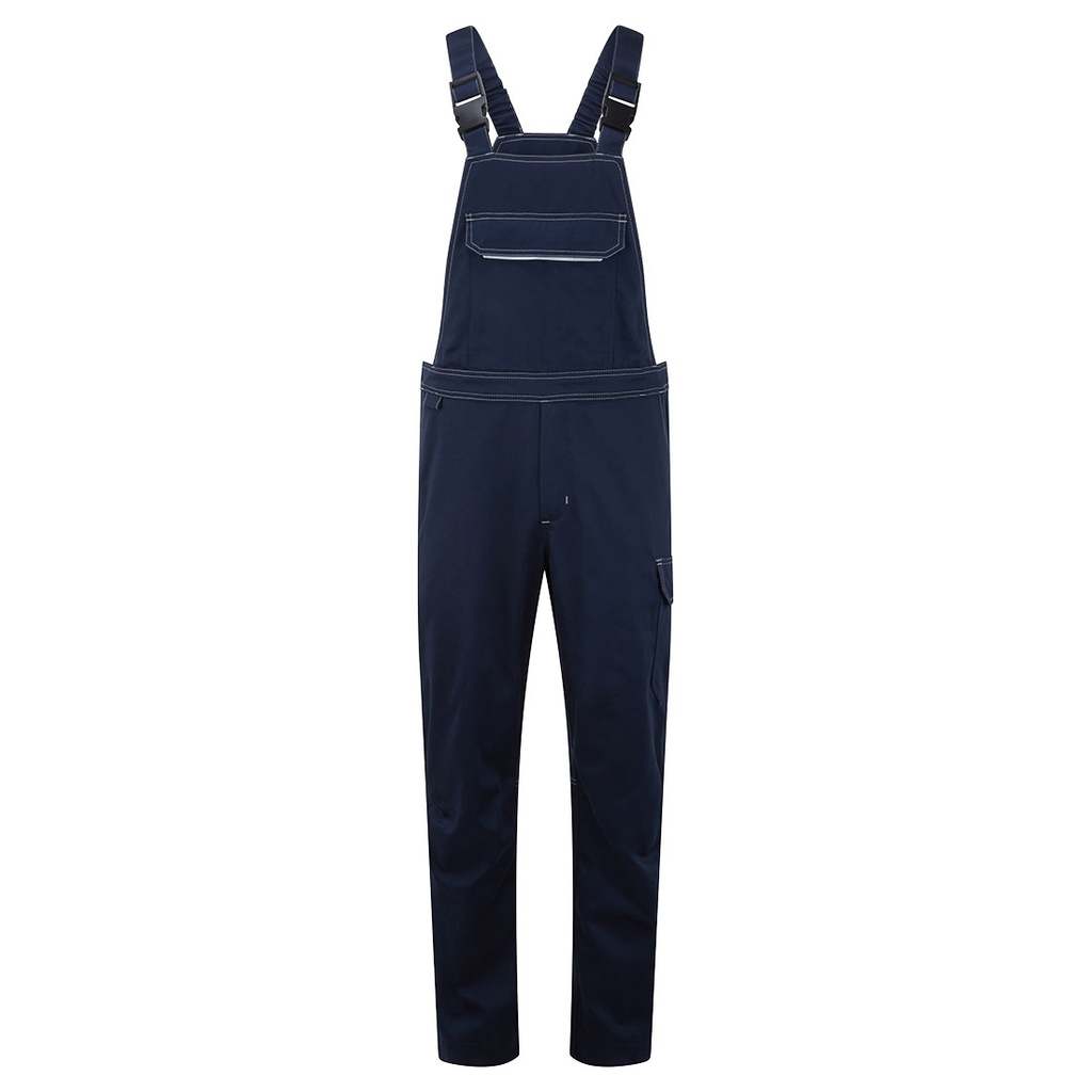 Salopette ignifuga per saldatura Bizweld Work con cuciture rinforzate – Blu navy