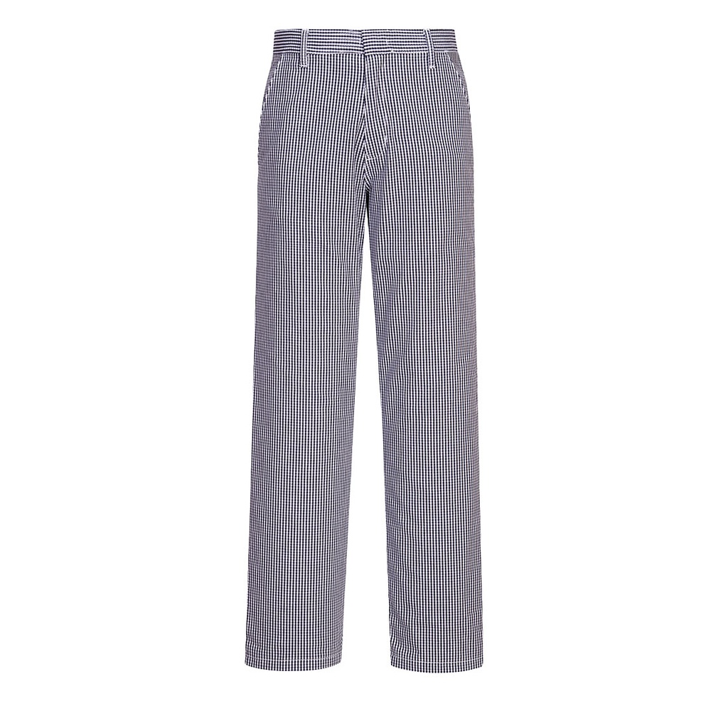 Pantaloni da cuoco Barnet in cotone – Quadri blu