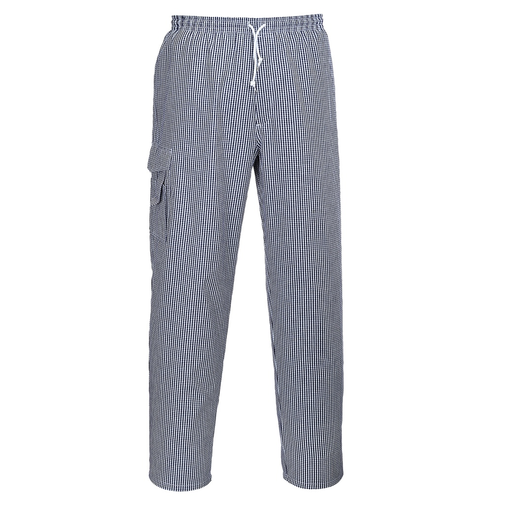 Pantaloni da cuoco Chester – Quadri blu