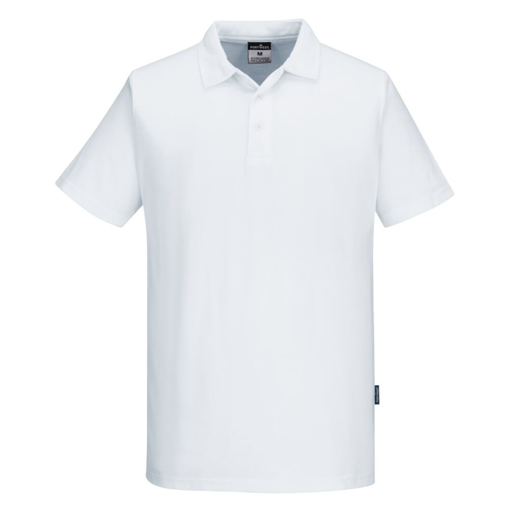 Polo da cuoco manica corta MeshAir Pro – Bianco