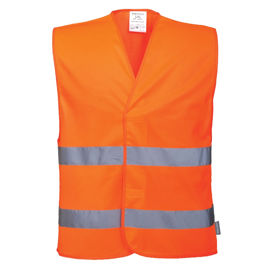 Gilet alta visibilità a due bande classe 2 – Arancione