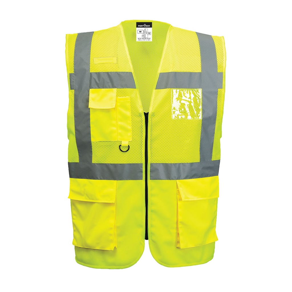 Gilet Executive alta visibilità mezza rete Madrid classe 1 – Giallo