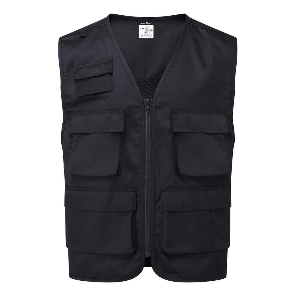Gilet da lavoro multitasche – Nero