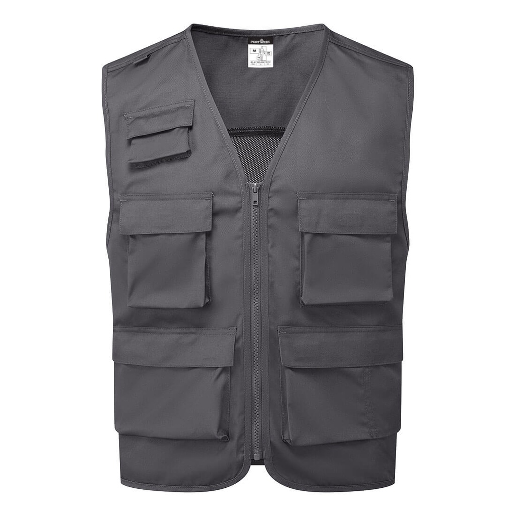 Gilet da lavoro multitasche – Grigio metallo