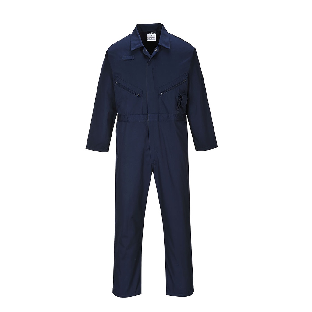 Tuta da lavoro Liverpool con zip – Blu navy