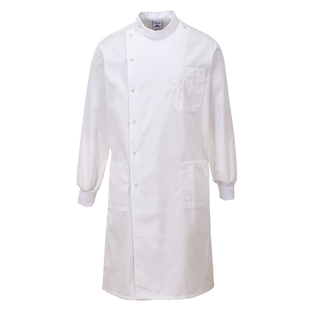 Camice Howie idrorepellente Texpel con polsini in maglia – Bianco