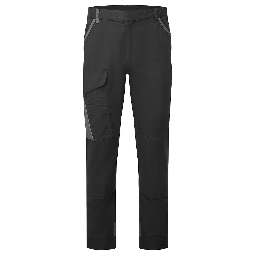 Pantaloni da lavoro bicolore in cotone leggero WX1 – Nero/grigio (BYR)