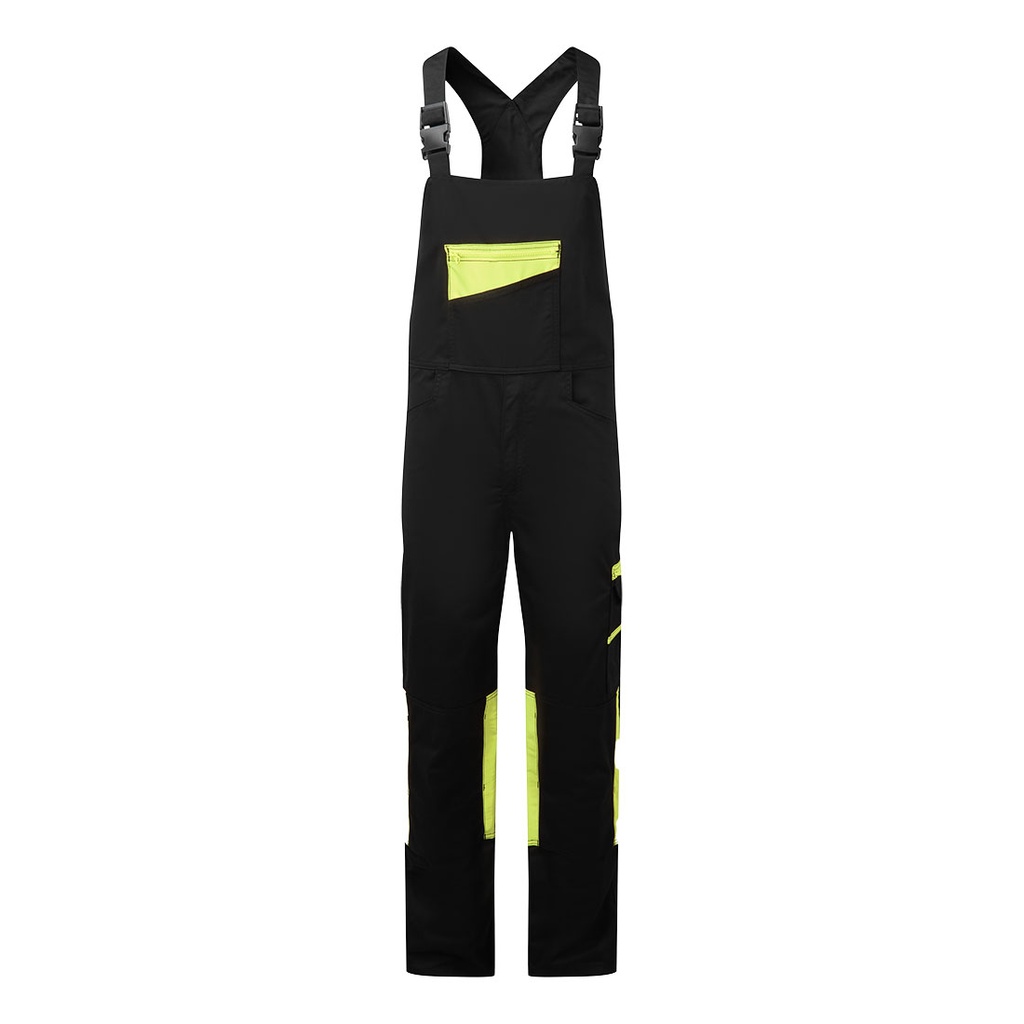 Salopette da lavoro elasticizzata WX2 Eco – Nero/giallo