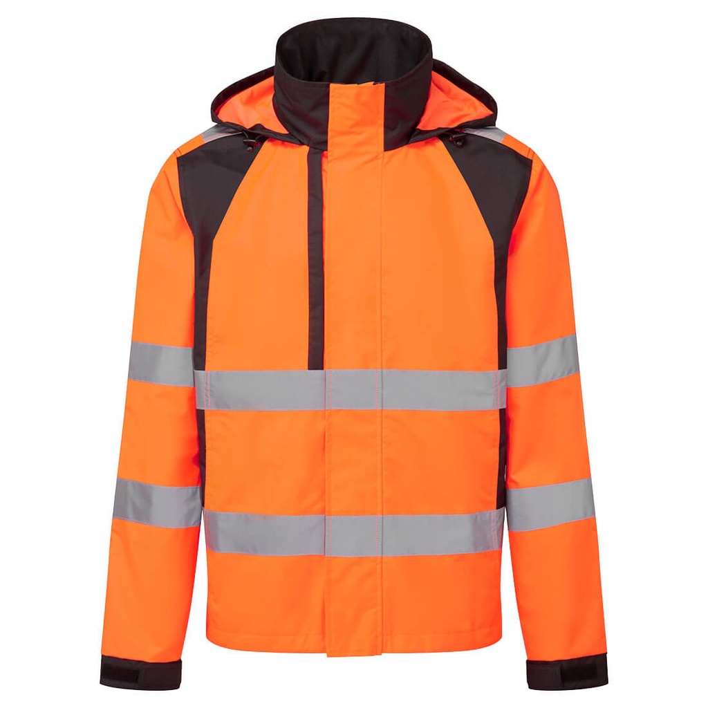 Giacca antipioggia Hi-Vis Eco WX2 – Arancione/nero