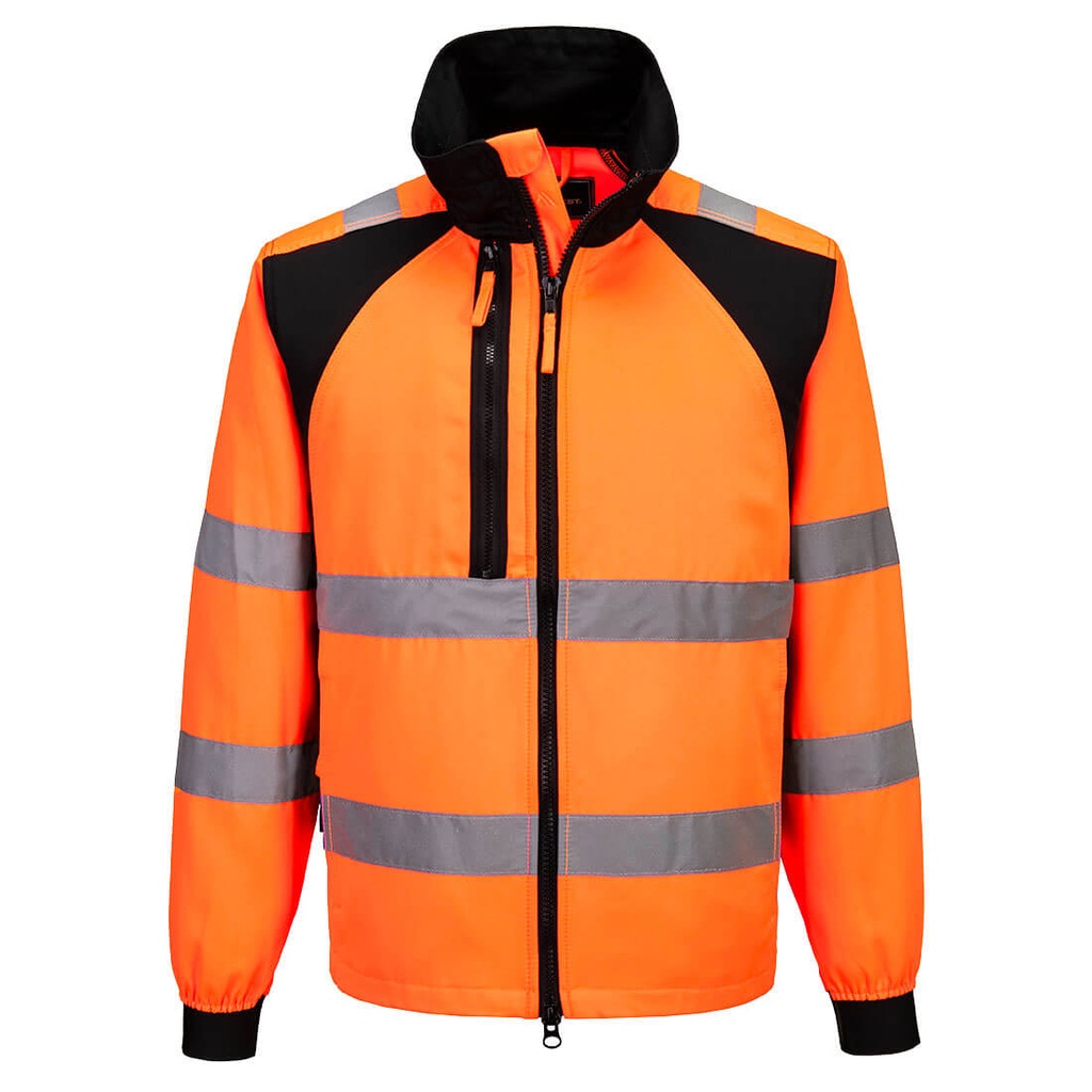 Giacca da lavoro alta visibilità WX2 Eco classe 2/3 – Arancione/nero