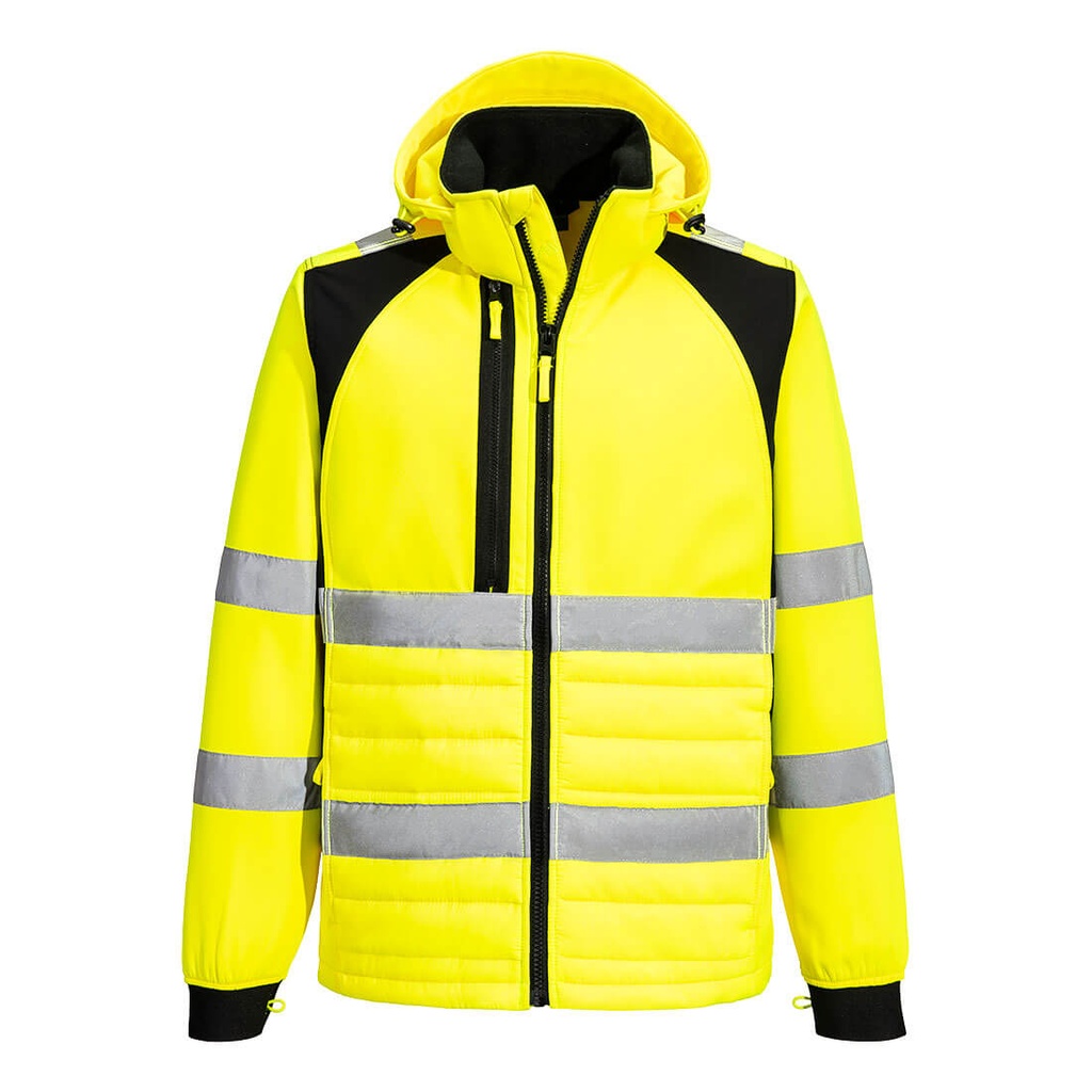 Giacca ibrida alta visibilità WX2 Eco classe 3 – Giallo/nero