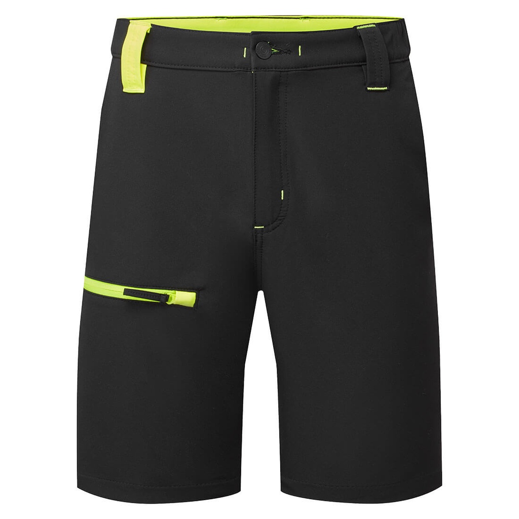 Pantaloncini WX2 Eco Stretch – Nero/giallo