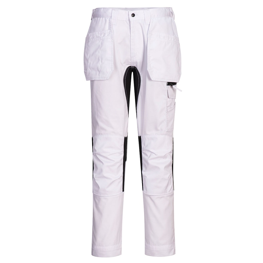 Pantaloni elasticizzati WX2 Eco con tasche holster – Bianco