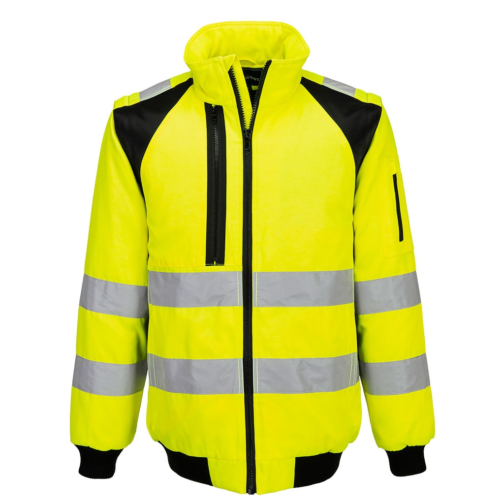Giubbotto pilot 2 in 1 alta visibilità WX2 classe 2/3 – Giallo/nero