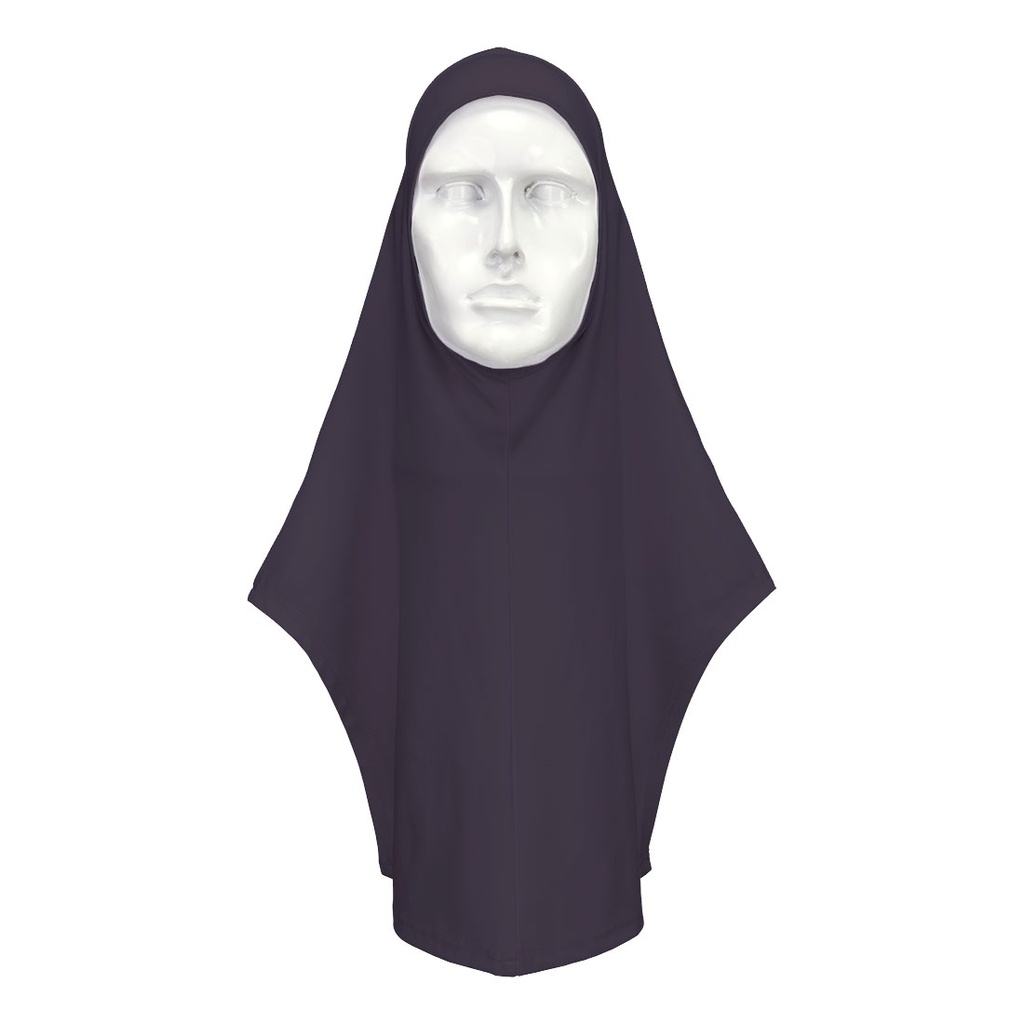 Hijab da lavoro con visierina – Nero