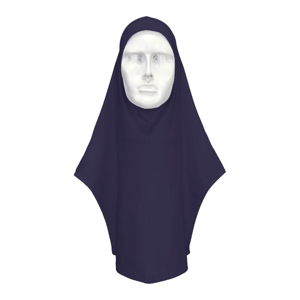 Hijab da lavoro con visierina – Blu navy
