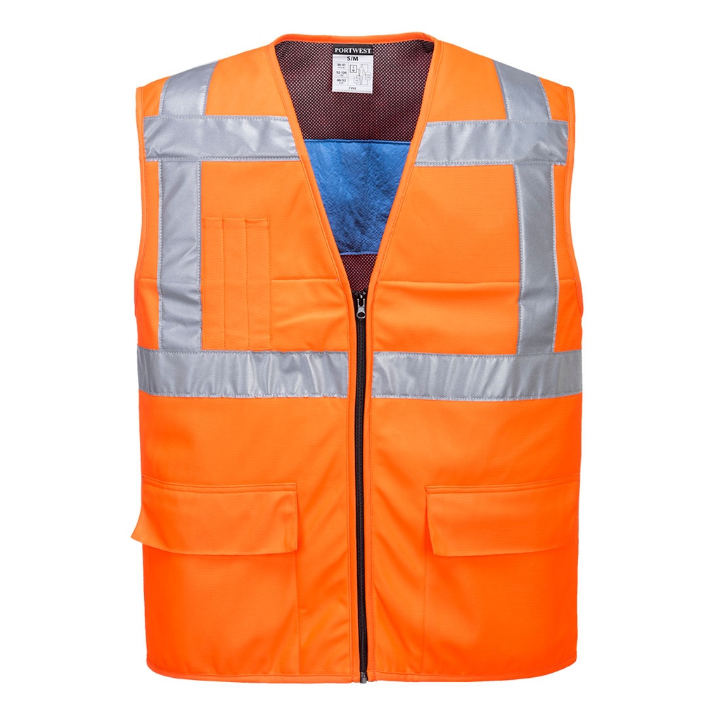 Gilet rinfrescante alta visibilità classe 2 – Arancione