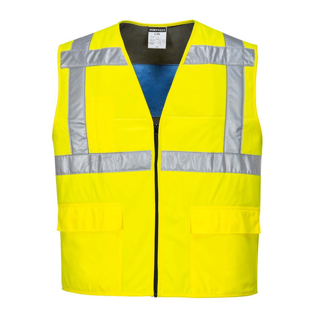 Gilet rinfrescante alta visibilità classe 2 – Giallo