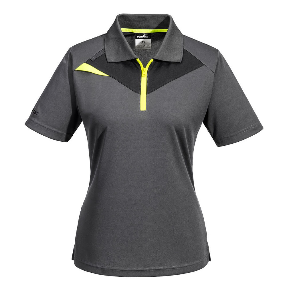 Polo da donna manica corta DX4 – Grigio metallo
