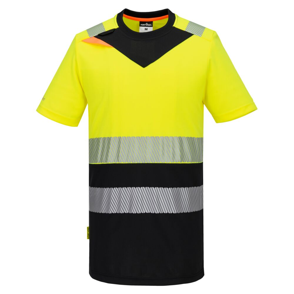 T-shirt manica corta alta visibilità DX4 classe 1 – Giallo/nero