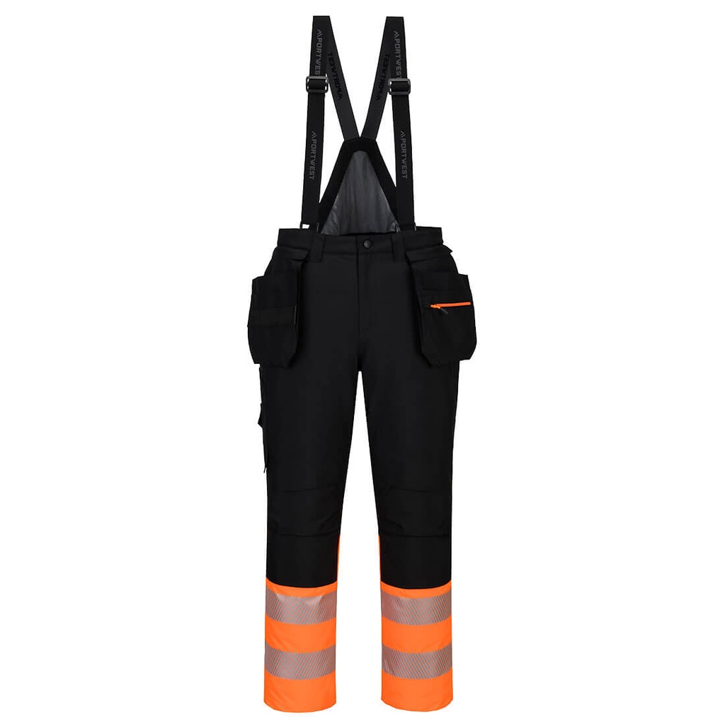 Salopette invernale alta visibilità DX4 classe 1 – Arancione/nero