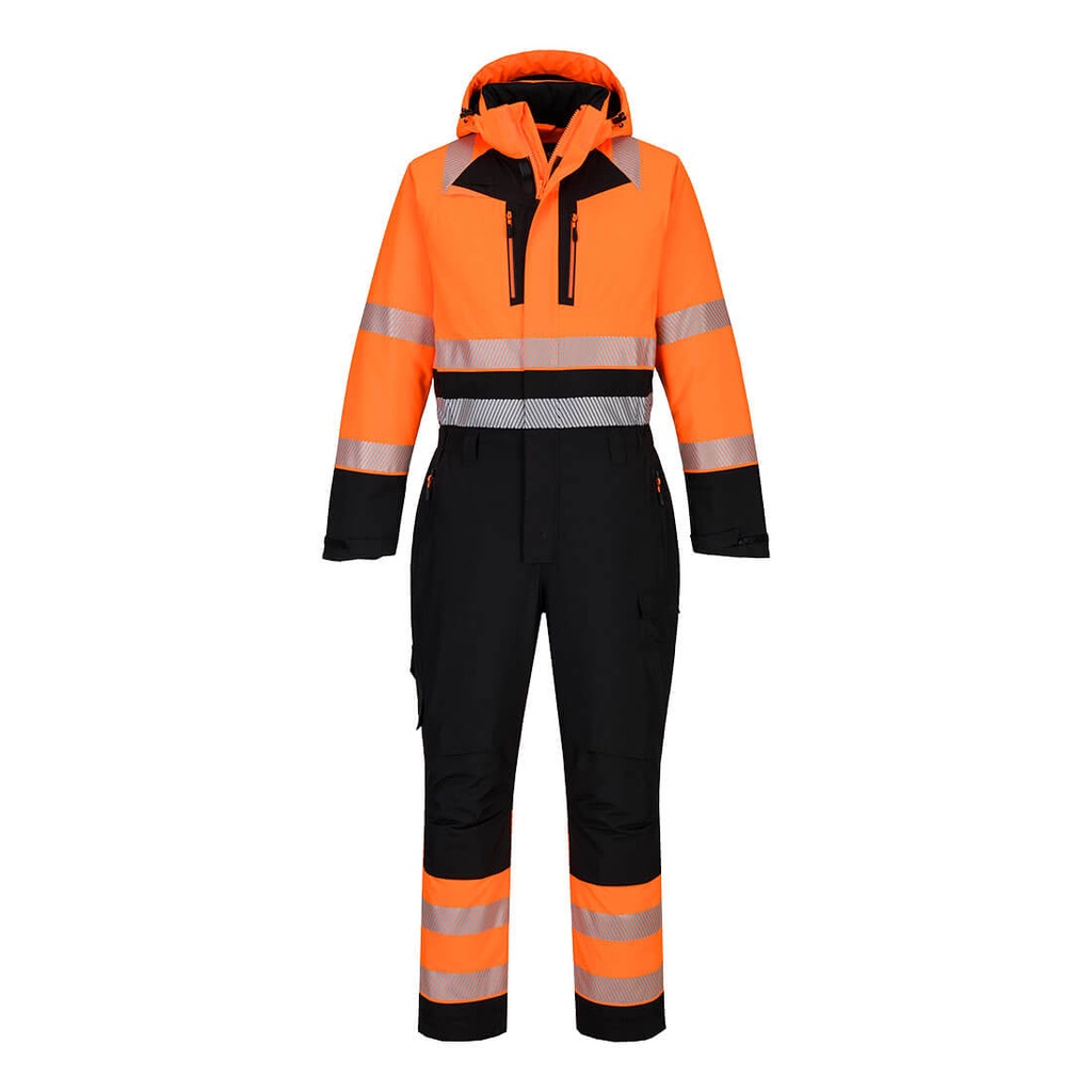 Tuta invernale alta visibilità DX4 – Arancione/nero