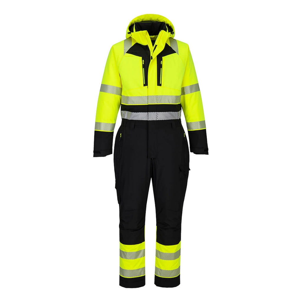 Tuta invernale alta visibilità DX4 classe 2 – Giallo/nero
