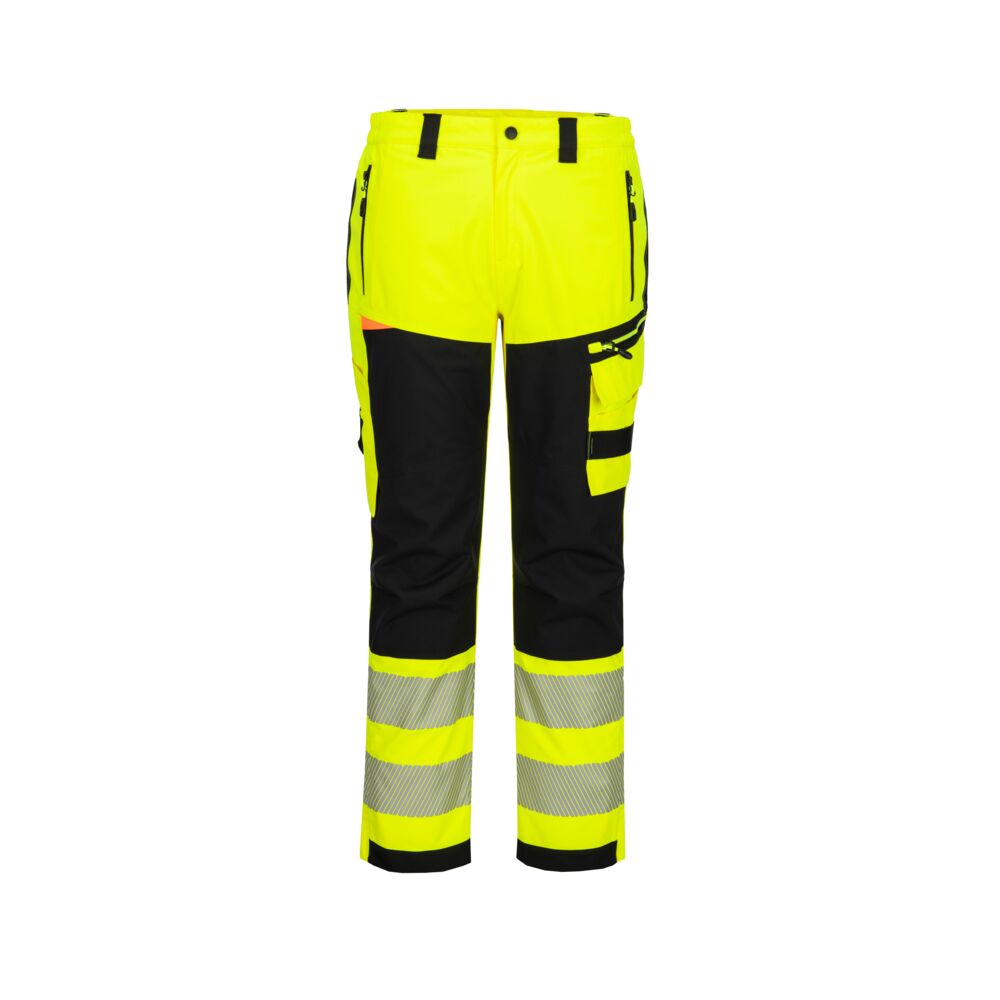 Pantaloni impermeabili alta visibilità DX4 classe 1/2 – Giallo/nero