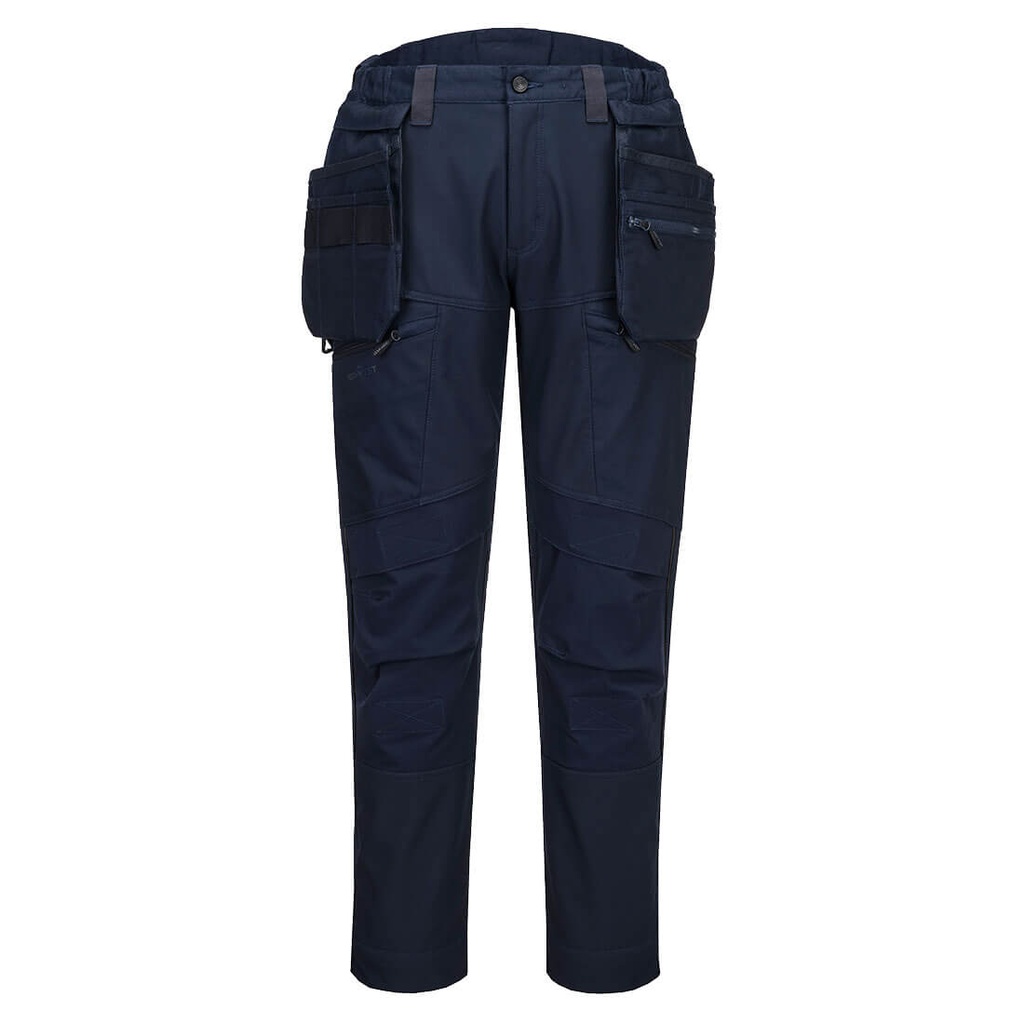 Pantaloni softshell DX4 con tasche holster (3 strati) – Tutto blu navy