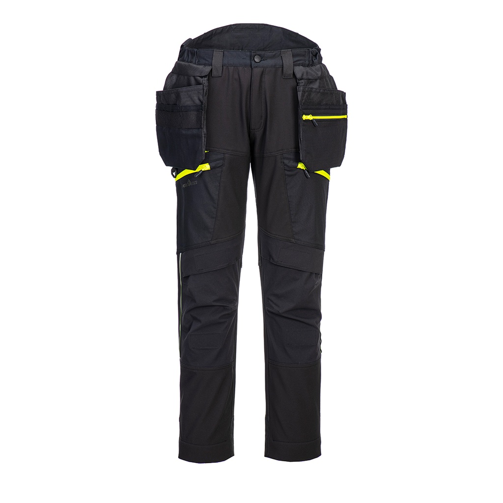Pantaloni softshell DX4 con tasche holster (3 strati) – Nero