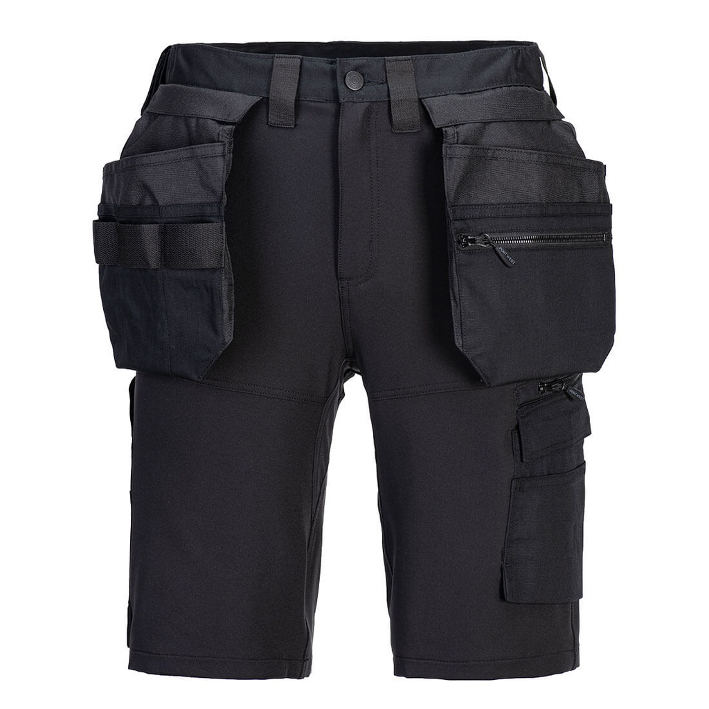 Pantaloncini da lavoro DX4 Craft con tasche holster – Nero