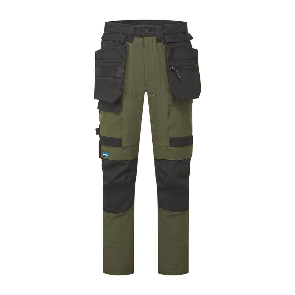 Pantaloni elasticizzati DX4 Evolution con tasche holster staccabili – Verde notte