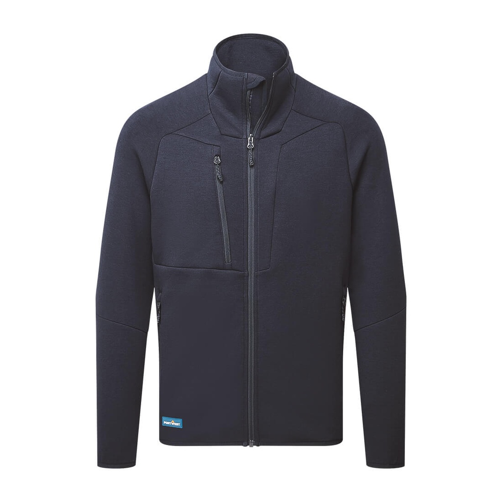 Felpa con zip DX4 Evolution – Blu navy